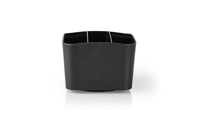 Soporte de Mando a Distancia - Rotación de 360° - 5 Compartimentos - Negro