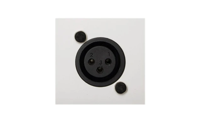 Audac WMI 18 W Unidad de Entrada de Micro embutida en Pared (45 x 45 mm) blanca