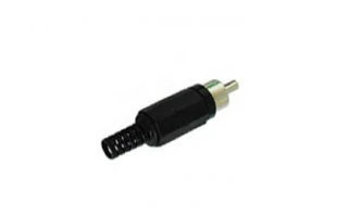 Conector RCA Macho - Negro