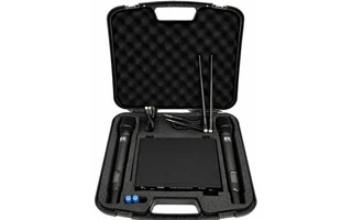 EK Audio JRU680D - Sistema sem fios duplo de microfone de mão
