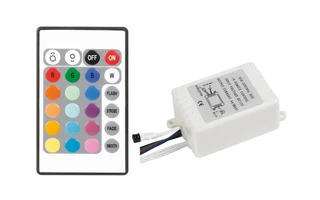 CONTROLADOR LED RGB CON MANDO A DISTANCIA