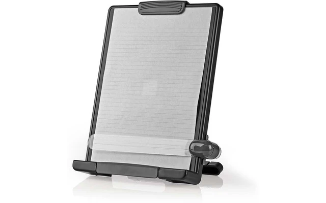 Soporte Ergonómico para Documentos - Movimiento Completo - Soporte de Escritorio - Negro