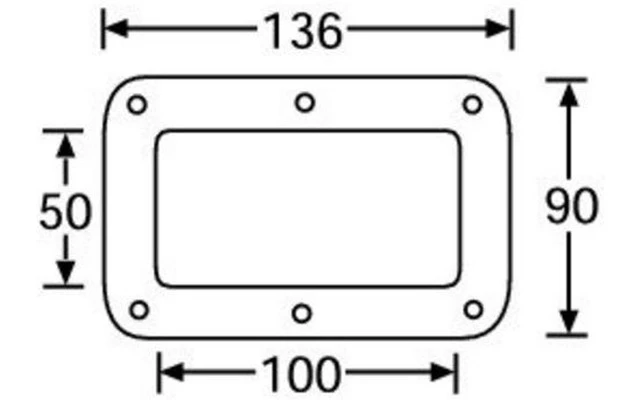 Adam Hall Hardware 38083 - Plato de acero galvanizado