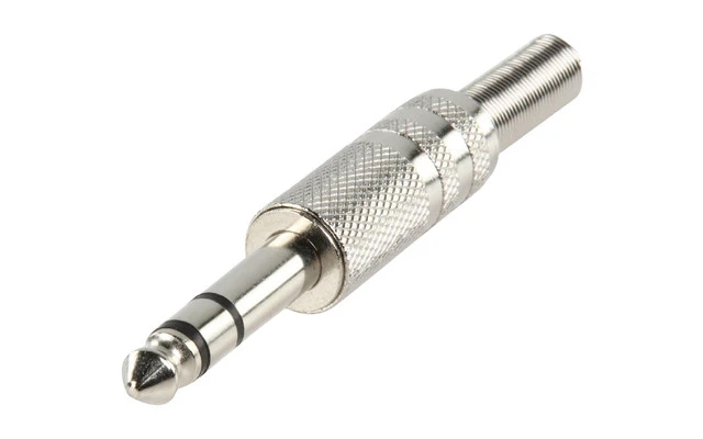 Conector Estéreo 6.35 mm Macho Metal - Valueline JC-017