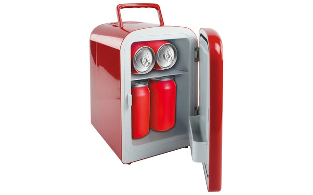 Mini nevera de 4 litros en color rojo