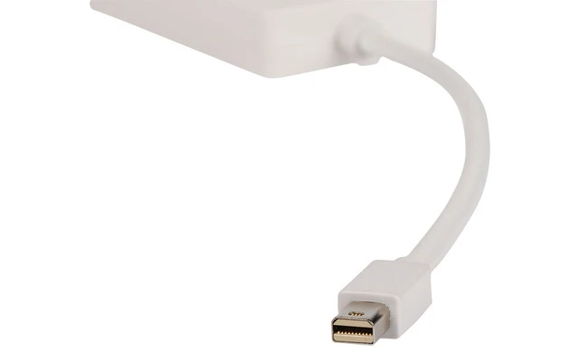 Multi adaptador Mini DisplayPort Mini DisplayPort - DVI + DP + HDMI 0,20 m en color blanco