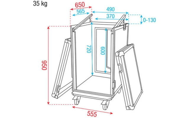 ShowGear Combi Case 16 + 12U