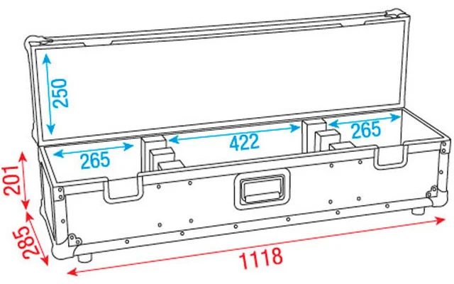 ShowGear Flightcase LED bars