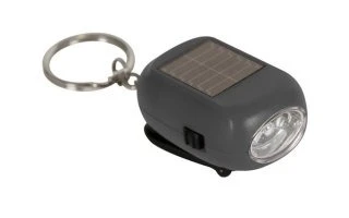 Llavero solar/dínamico con led  blanco