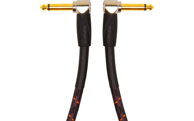 Roland RICG3AA Cable serie Gold conectores jack acodados 1 m