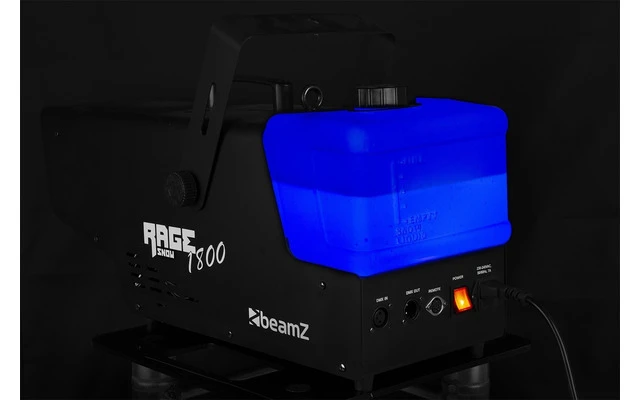 Beamz Rage 1800 Máquina de nieve inalámbrica con control de tiempo