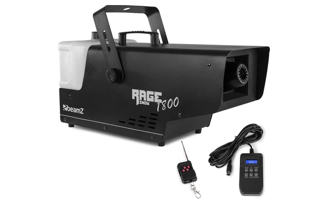 Beamz Rage 1800 Máquina de nieve inalámbrica con control de tiempo