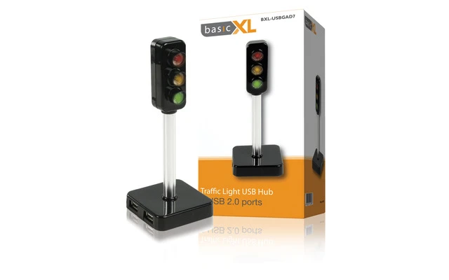 Semáforo concentrador USB de 3 puertos