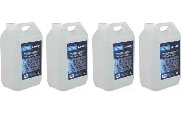 4x QFlash Líquido de humo ligero 5 litros