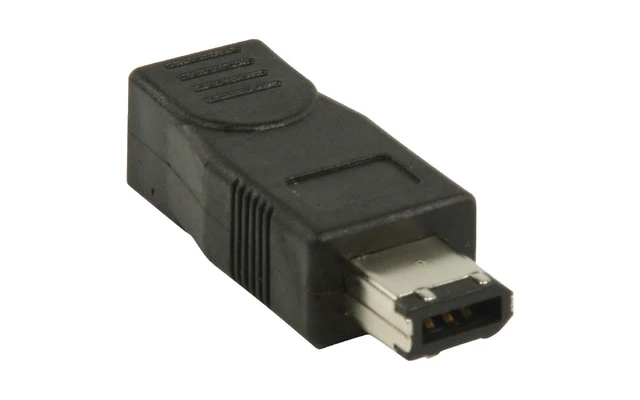 Adaptador FireWire de hembra 4-pines a macho 6-pines