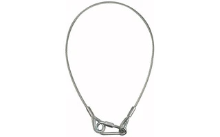Showgear Cable de seguridad de 6 mm , BGV-C1 , carga máx 36 Kg - 100 cm , plata