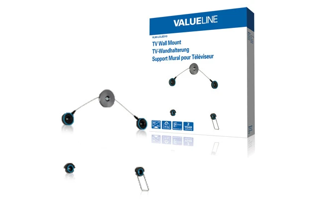 Soporte de pared ultraplano para TV de 42 - 60"/107 - 152 cm y de hasta 25 kg