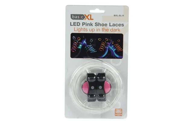 Cordones LED rosa