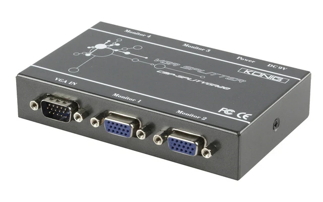 MULTIPLICADOR PROFESIONAL VGA 4 PUERTOS KÖNIG