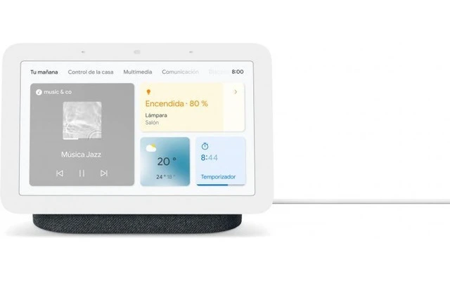 Google Nest Hub 2º Generación Altavoz Inteligente y Asistente con Pantalla Carbón