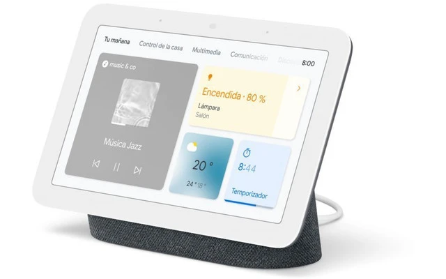 Google Nest Hub 2º Generación Altavoz Inteligente y Asistente con Pantalla Carbón