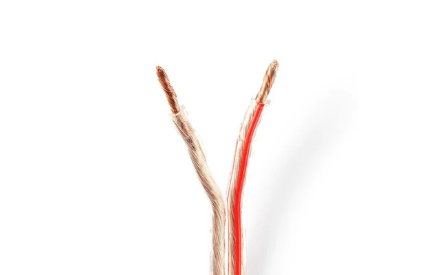 Cable de Altavoz - 2x 4,00 mm2 - 50,0 m - Brida - Transparente - Nedis CAGW4000TR500