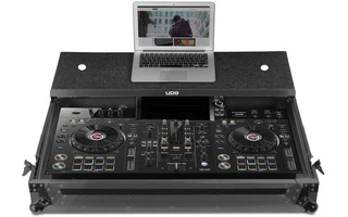 UDG Ultimate Flight Case Pioneer XDJ-RX3 Black Plus Laptop & Wheels