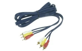 CABLE AUDIO/VÍDEO - 3 x RCA MACHO A 3 x RCA MACHO, 2.5m