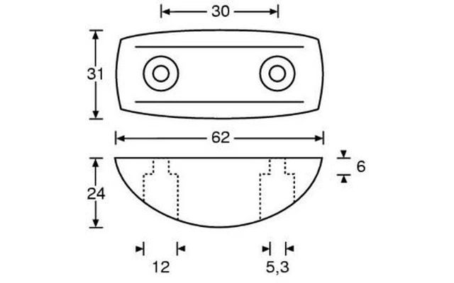 Adam Hall Hardware 4945 - Pie de plástico 62 x 31 x 24 mm