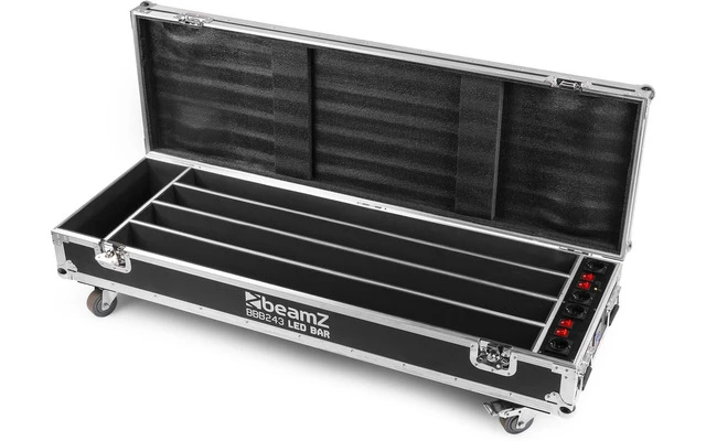 BeamZ FCC14 FlightCase 4x BBB243 con cargador
