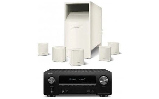 Denon AVR X2400 + Bose AcoustiMass 6 Blanco