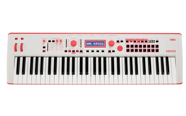 Korg Kross2 61 Rojo Neon