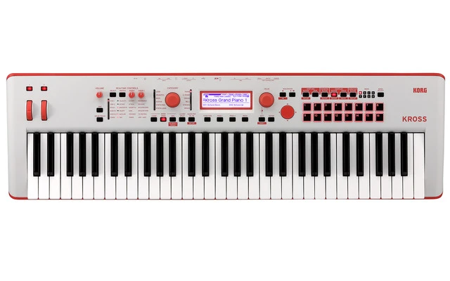 Korg Kross2 61 Rojo Neon