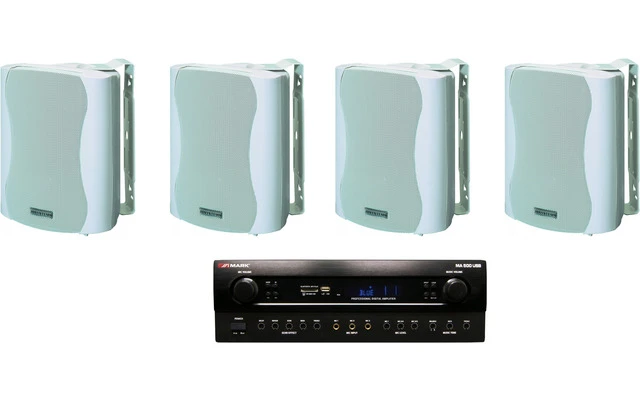 Mark MA 500 + JB Systems K-80 Blanco - 4 Altavoces