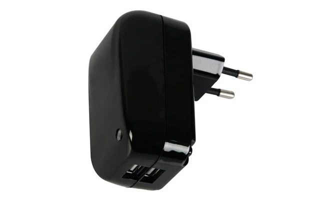 CARGADOR USB CON DOBLE CONEXIÓN USB - 5V-2A, 10W