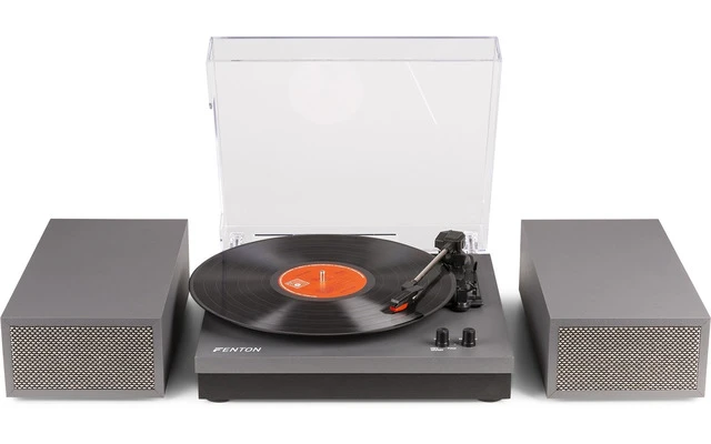 Fenton RP165G Record Player Set Aluminium