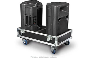 Caja de transporte para 2 pantallas acústicas 15" - FAL-30D