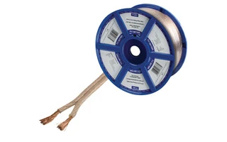Cable para altavoz 2x 2.50 mm² 100 m en color transparente