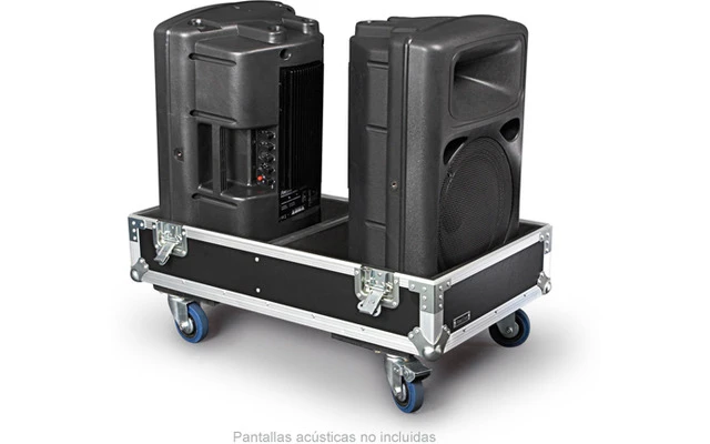 Caja de transporte para 2 pantallas acústicas 15