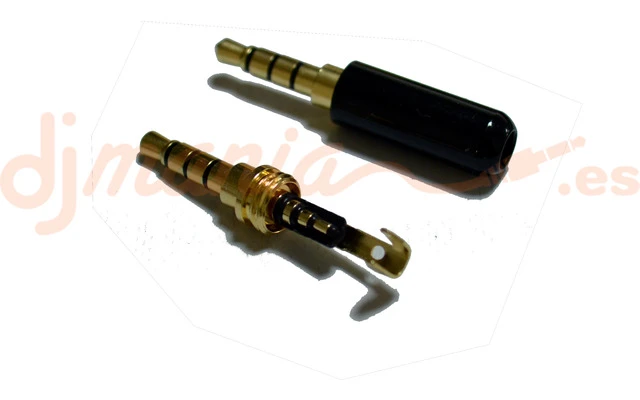 Conector Mini-jack 3.5mm - 4 contactos para soldar ( alta calidad )