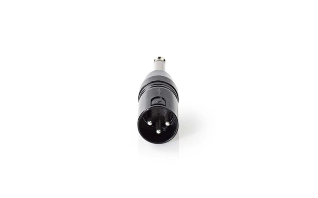 Adaptador XLR Mono - XLR de 3 Pines Macho - 6,35 mm Macho - Negro - Nedis COTP15942BK