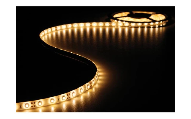 CINTA CON LEDs FLEXIBLE - COLOR BLANCO CÁLIDO - 300 LEDs - 5m