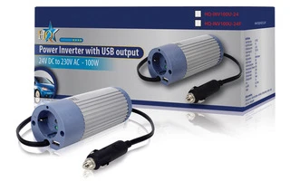 Inversor 24 - 230 V 100 W con USB