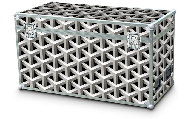 Adam Hall Hardware Imageboard 7 METAL GRID 3D Tablero de abedul con motivo de Reja metálica 3D 7