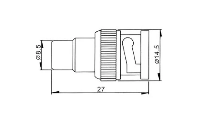 CONECTOR BNC MACHO A CONECTOR RCA HEMBRA