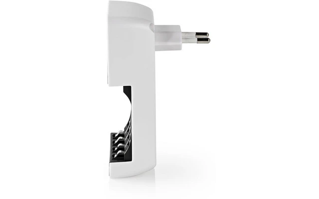 Cargador de pilas NiMH AA / AAA - 1.2 VDC - 180.00 mA A - Carga gradual - Euro / Type C