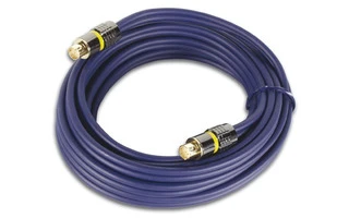 Cable vídeo SVHS, 2 x conector macho Mini-Din de 4 polos, dorado, 0.5m