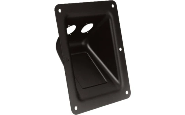 Adam Hall Hardware 87160 - Base negra para 2 Conectores de Chasis XLR o Speakon