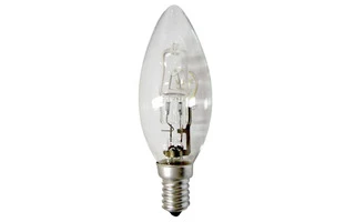 BOMBILLA HALÓGENA ECOLÓGICA VELA - C35 - E14 - 18W - 240V - 27