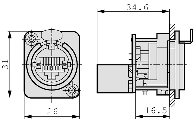 Neutrik NE8FDP-B